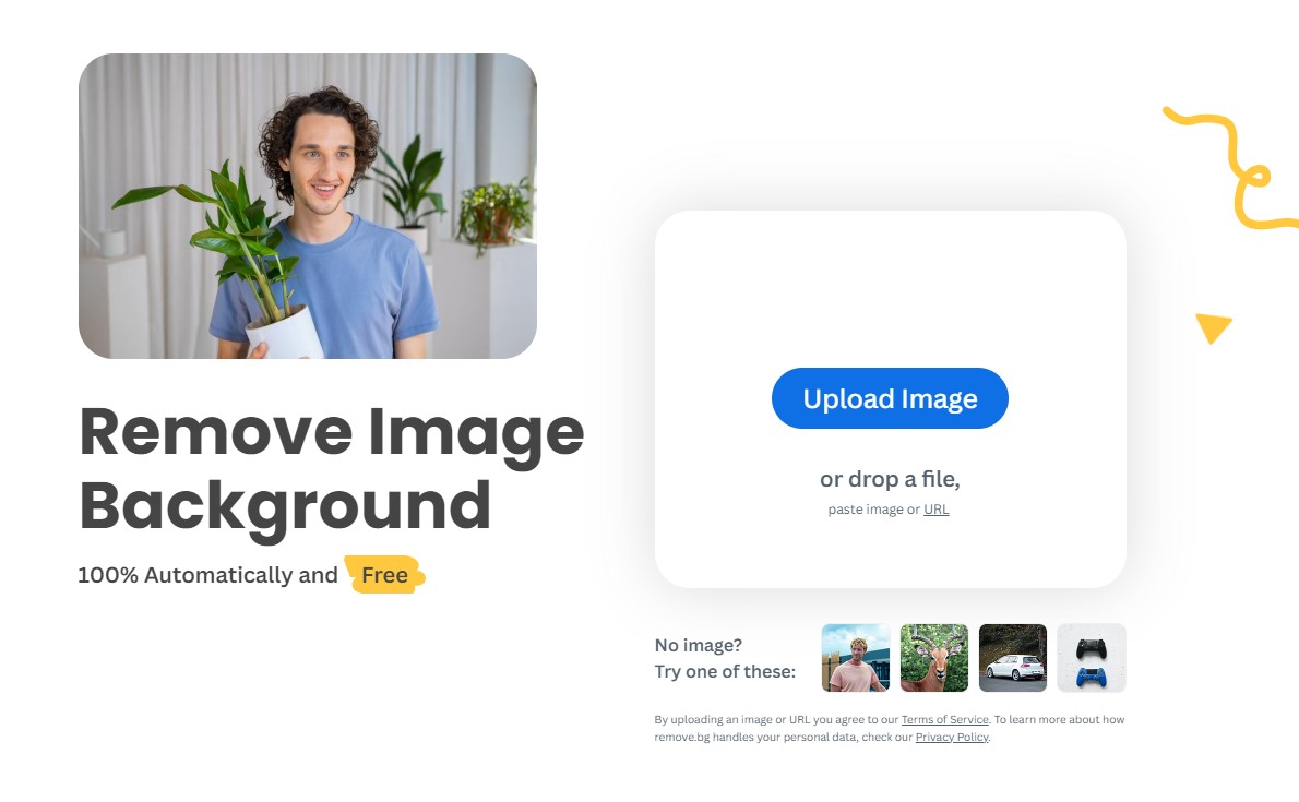 Remove.bg mesterséges intelligencia képek háttér eltávolítása